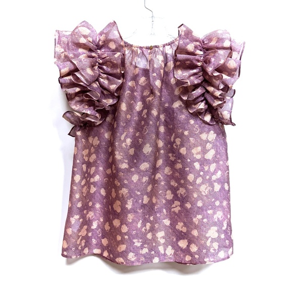 Ulla Johnson Manon Ruffled Short Sleeve Blouse / Top US4 NWOT - Picture 11 of 11